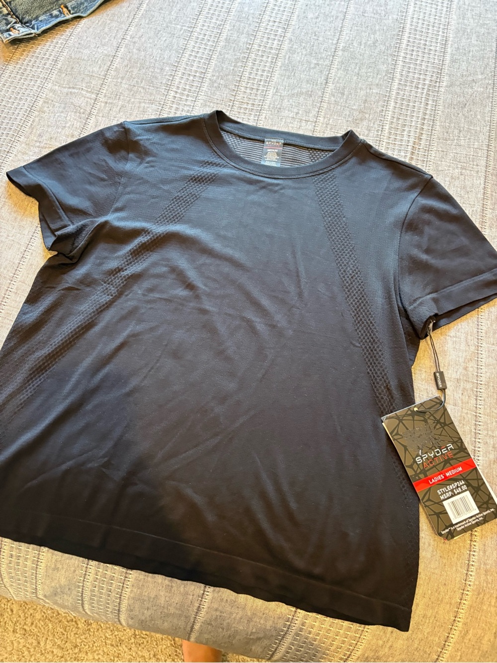 NWT Spyder Women’s Black Short-Sleeve Performance Shirt